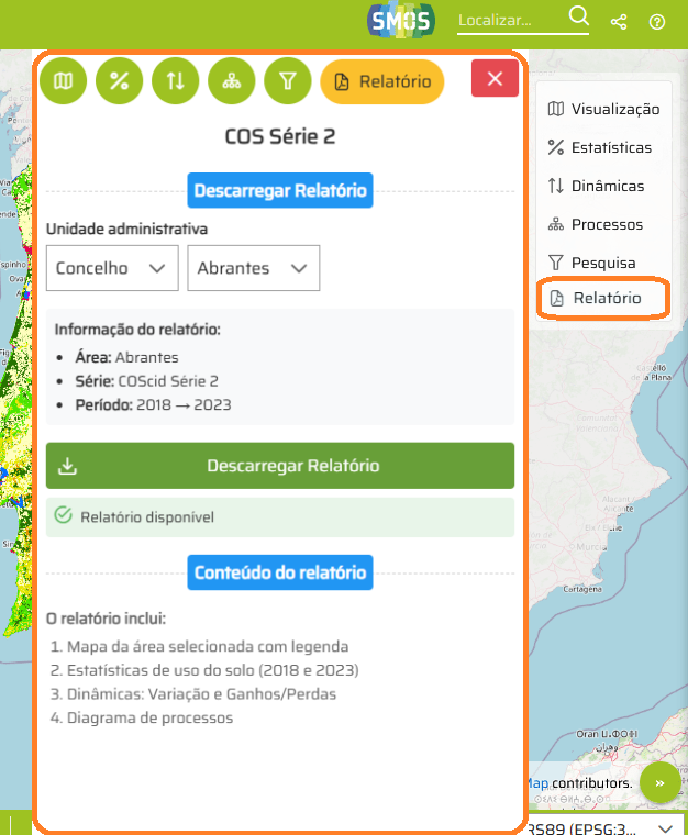 Ferramentas de Relatório COScid