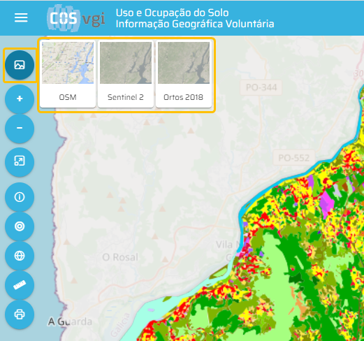 Ferramenta de mapas base