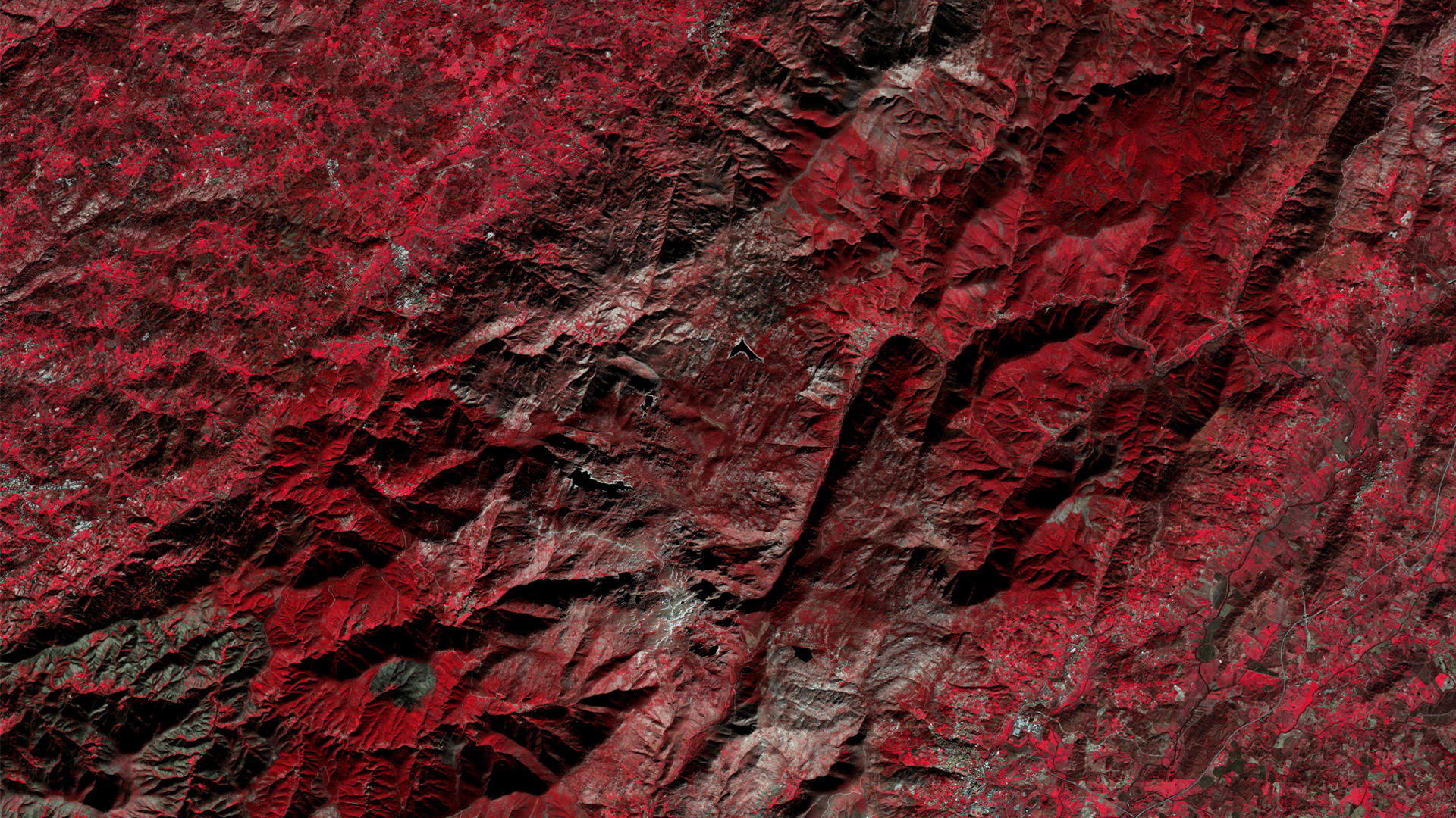 Sentinel-2, imagem compósita da Serra da Estrela em IRG